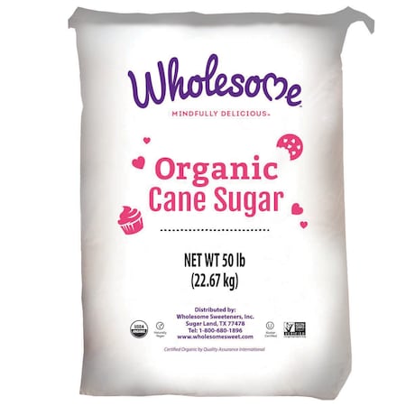 WHOLESOME SWEETENER Wholesome Sweetener Organic Cane Sugar 50lbs 45033
